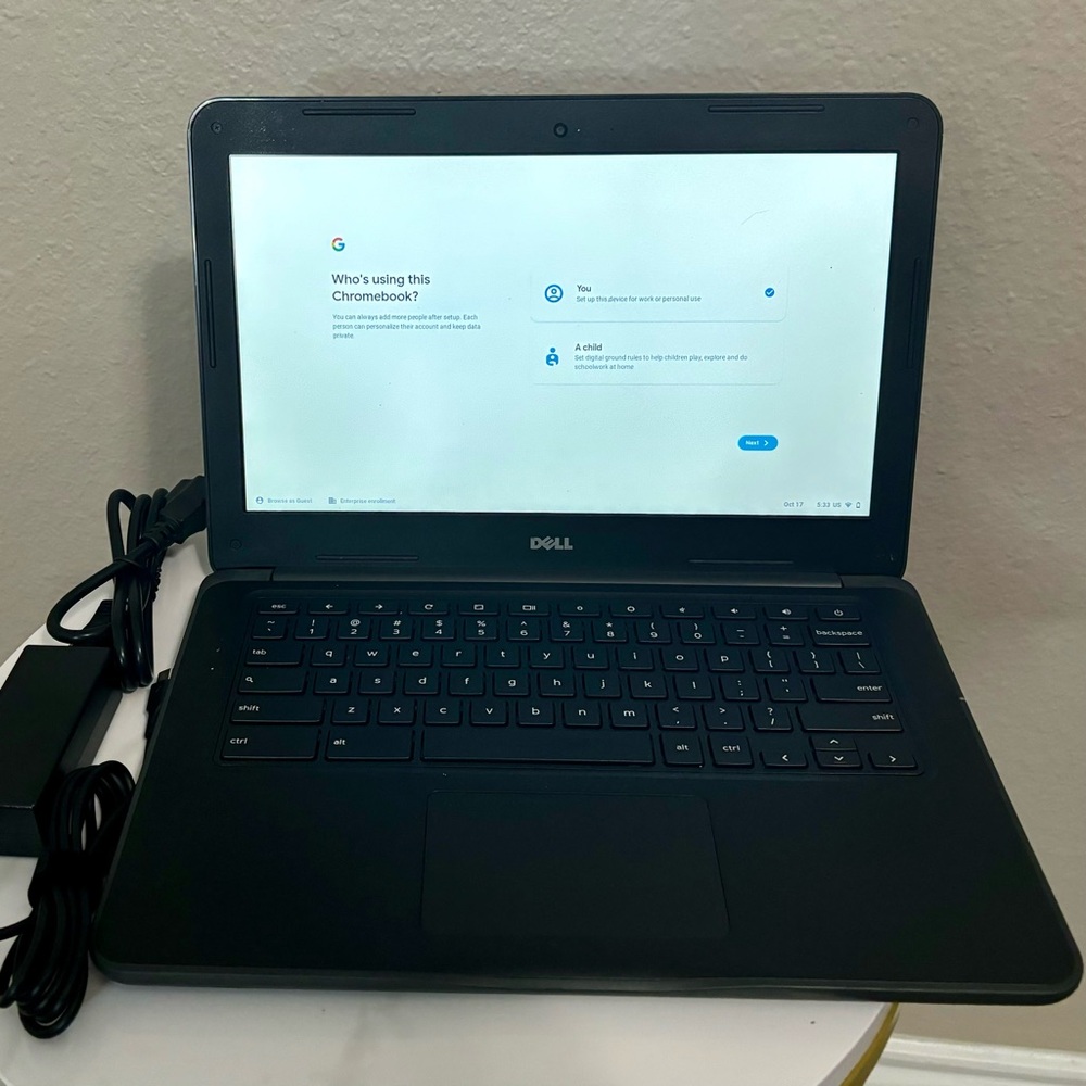 Dell Chromebook 3380 13.3" Laptop (with Charger)